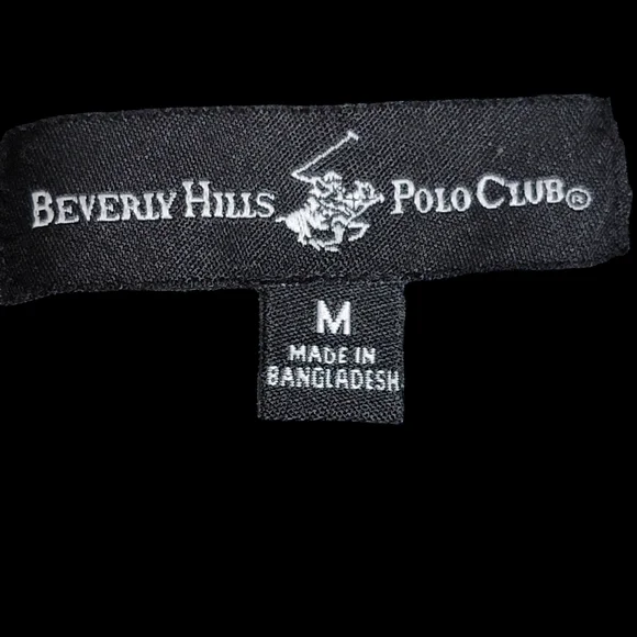 BEVERLY HILLS POLO CLUB Men's Short Sleeve Shirts Gray- M - Picture 4 of 4